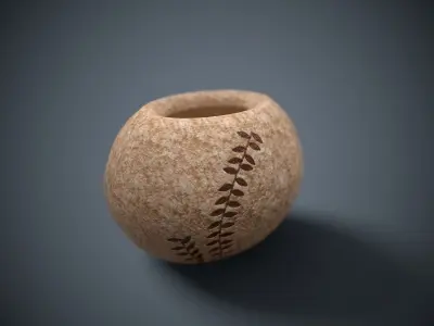 Ceramic Vase Low-poly 3D model