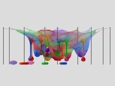 Climbing net 3D model