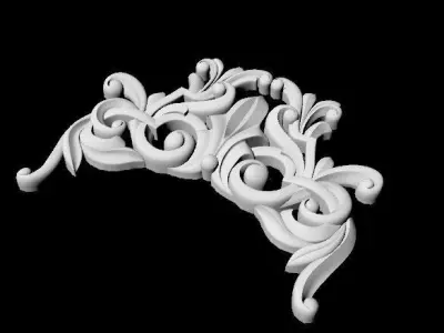 Central decor ornament for furniture 3D model 445