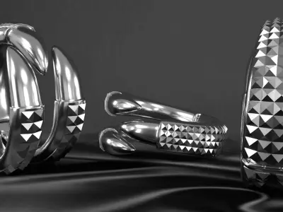 Claw bracelet 3D model