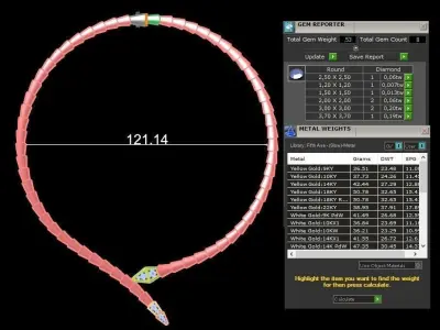 snake necklace 3D print model