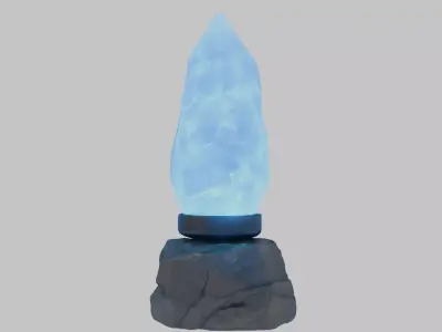 Glowing Crystal Low-poly 3D model