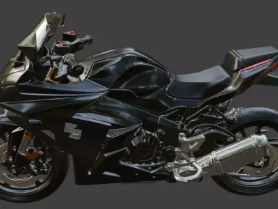 Suzuki Motorcycle 3D Model 3D model
