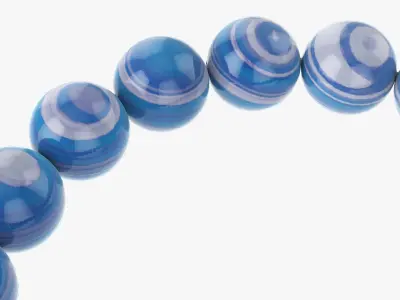 Bead Amethyst bracelet 3D model