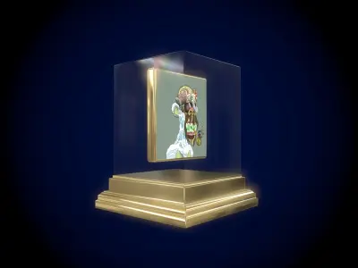 Mutant Ape 22 Gold Club Low-poly 3D model