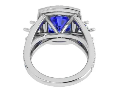 Square Halo Ring 3530 3D print model