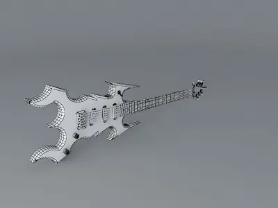 Rock guitar Free 3D model