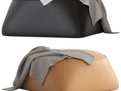 Globewest Natadora Arbor Ottoman 3D model