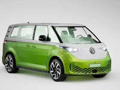 Volkswagen ID Buzz  Low-poly 3D model