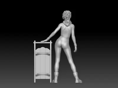 winter girl 4 3D print model