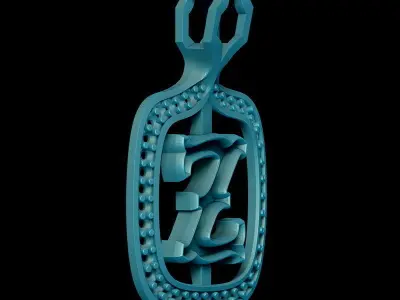 Z Letter Pendant 3D print model