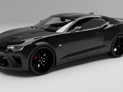 Chevrolet Camaro SS With interior 3D model