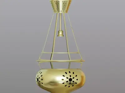Intricate Arabic Lamp 3D model