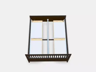 IDANAS Bed frame with drawers 1 Low-poly 3D model