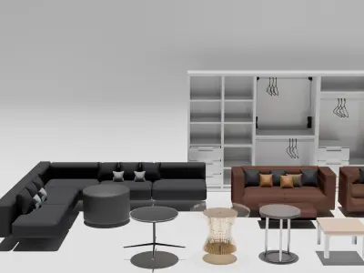 furniture for interior Free 3D model