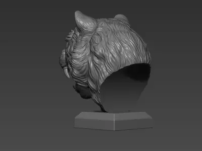 Tiger angry japanese 3D print model