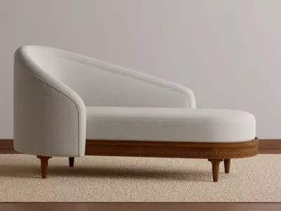 The Marsh Chaise Lounge 3D model