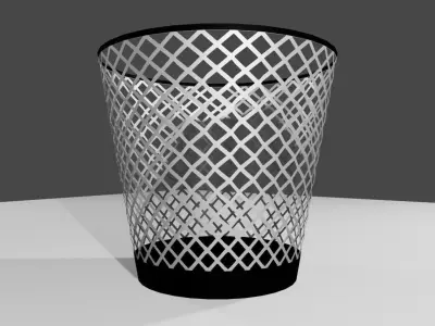 Trash Can - Cesto de Lixo Low-poly 3D model