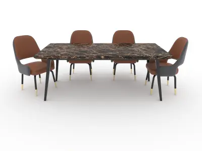 Dining Set 8 3D model