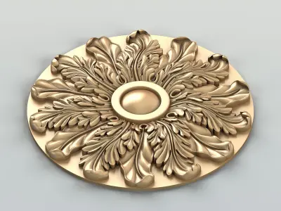 Round rosette 048 3D model