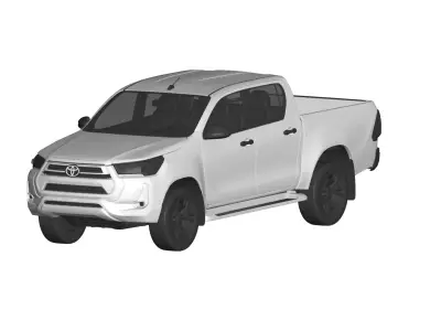 Toyota Hilux 3D model by japan-car