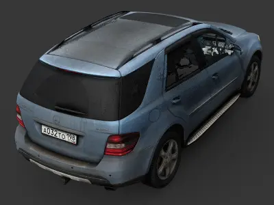 Mercedes W164 RAW Scan 3D model
