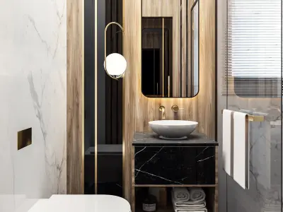 Luxury Bathroom  3D model