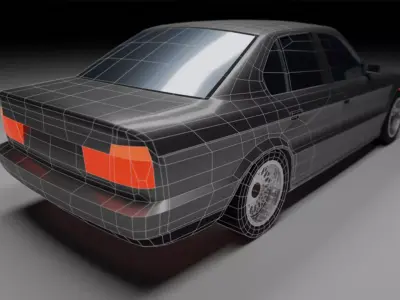 11 Lowpoly Cars Low-poly 3D model