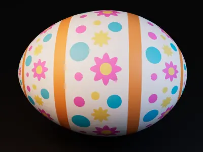 Easter Egg Free low-poly 3D model