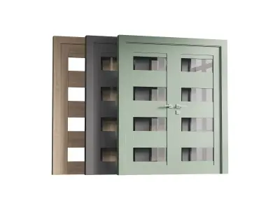 Modern interior door 16-2 3D model