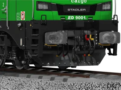 Stadler Euro Dual Green Cargo 3D model