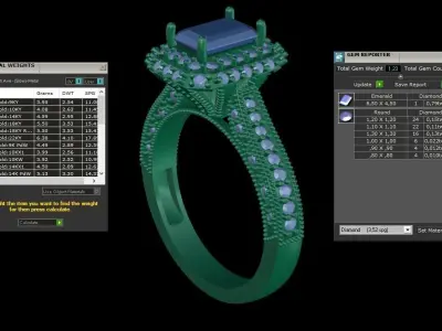 ring code 106 3D print model