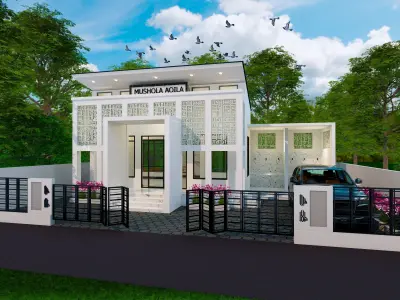 Mosque or Mushola or PrayerRoom or SmallMosque 3D Architecture 3D model