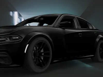 Dodge Charger SRT Hellcat 3D model by PIXELCRAZE