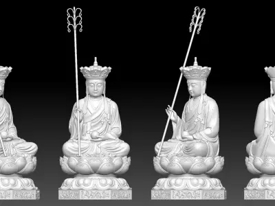 Ksitigarbha  3D print model