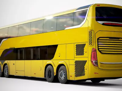 Comil Invictus DD Low-poly 3D model