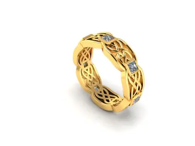 Women Solitaire Ring 3dm stl obj fbx Render Details 3D print model