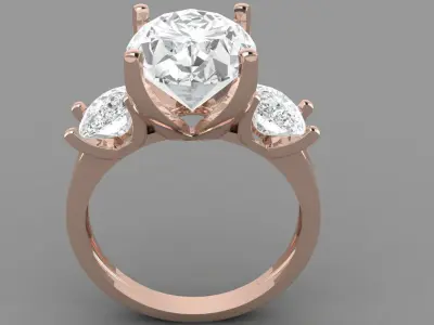 Diamond ring Free 3D model order