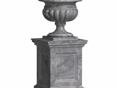 Classic outdoor Vase Flowerpot 3D model buy