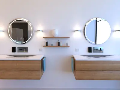 Large Bathroom 3D model