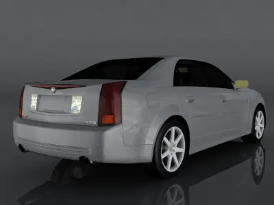 Cadillac cts-v Low-poly 3D model