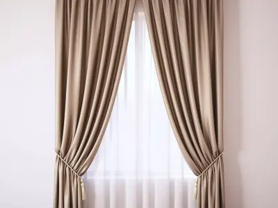 Set 44 Curtains 3D model