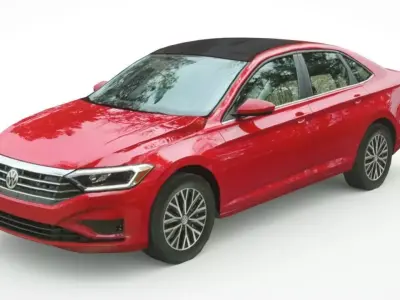 Volkswagen Jetta 2019 Low-poly 3D model