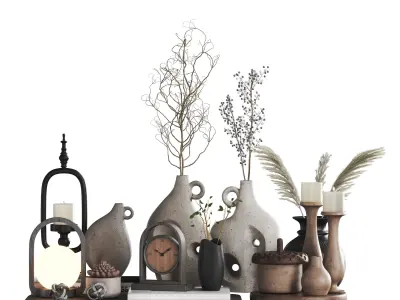 Decorative set 15 3D model purchase
