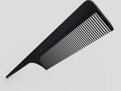 Pin Tail Comb 2 Low-poly 3D model