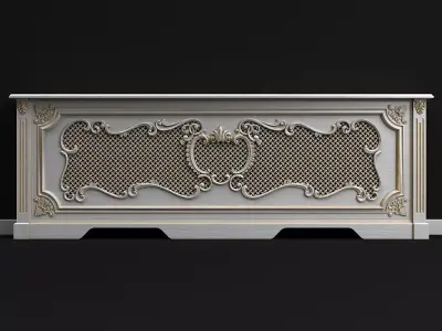 Screen radiator 3D model
