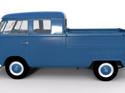 Volkswagen T1 Doka Blue Dream 3D print model