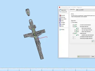 Cross model 681 3D print model