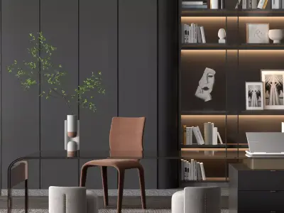 Modern Luxury Home Office 3D model