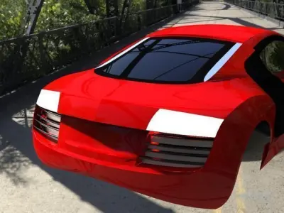 audi r8 Free 3D model
